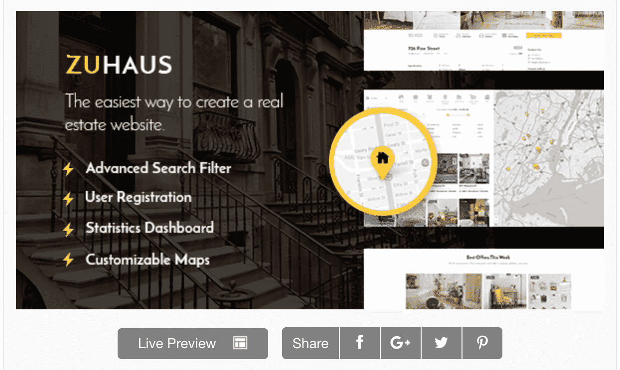 real estate wordpress themes